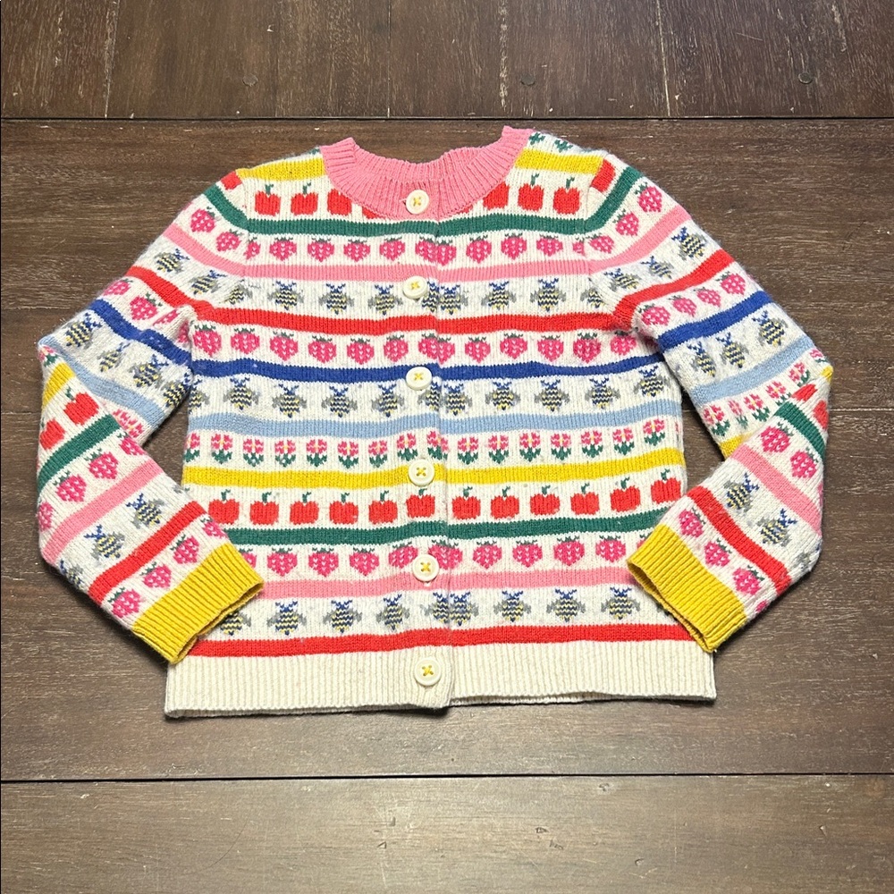 Mini Boden Multicolored Cardigan Cotton/Wool Sweater